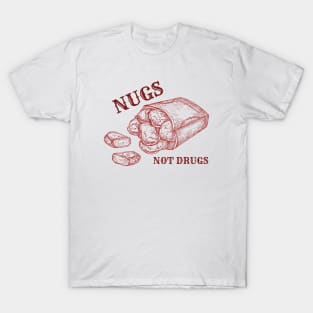 NUGS, not drugs - line art T-Shirt